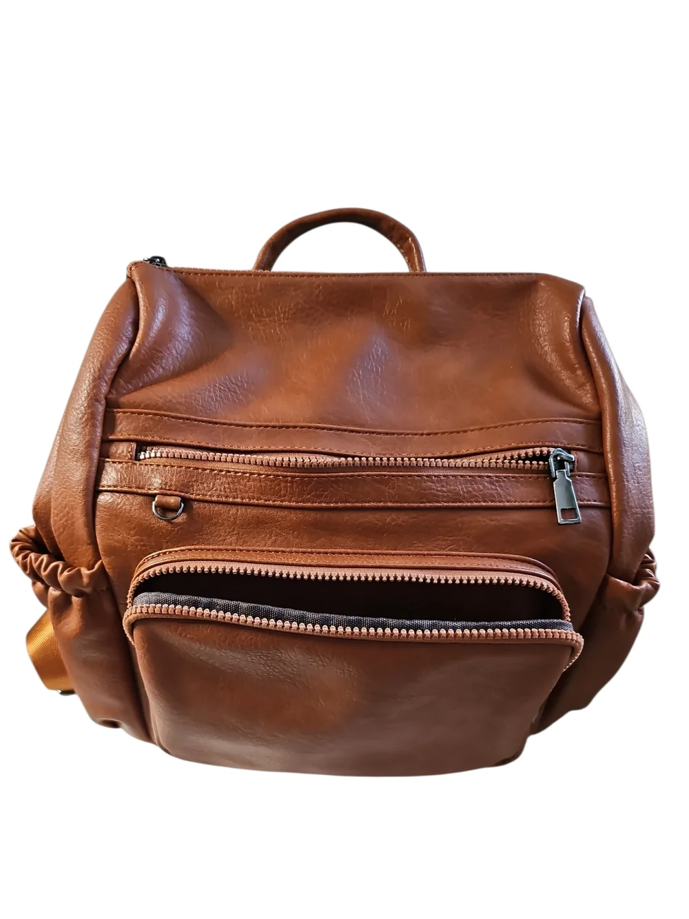 Unbranded Faux Leather Backpack - Classic Daypack - Picture 5 of 6